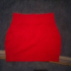 Red miniskirt